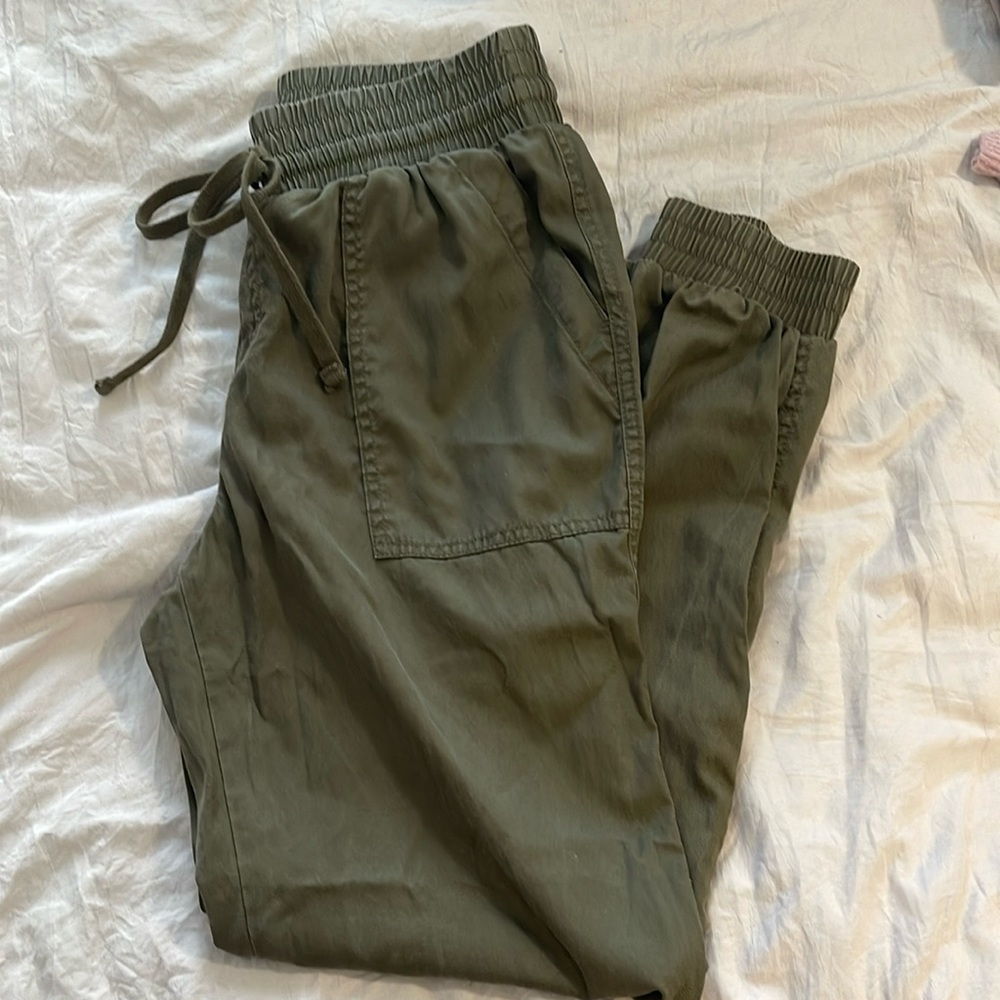 Dark green joggers